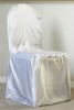 satin banquet chair cover with sash and fashion chair cover for wedding