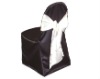 satin banquet chair cover with sash and fashion chair cover for wedding