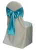 satin baquet chair cover with sash and round top chair cover