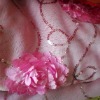 satin embroidery fabric