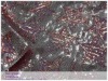 satin fabric-3mm sequin and foursquare embroidery