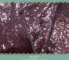 satin fabric-3mm wine red sequin embroidery