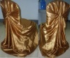 satin gold tie back chair covers