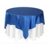 satin table overlay and overlay for round table