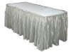 satin table skirting, Polyester Table skirting, table skirt