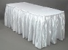 satin table skirting, Polyester Table skirting, table skirt