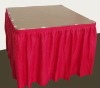 satin table skirting,table skirts,table linen