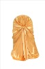 satin universal chair cover,self-tie satin chair cover