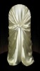 self-tie back chair cover,CT193 satin chair cover,universal chair cover