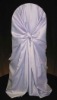 self-tie back chair cover,CT194 satin chair cover,universal chair cover