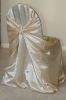 self-tie back chair cover,CT338 satin chair cover,universal chair cover