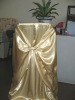self-tie back chair cover,CT451 satin chair cover,universal chair cover
