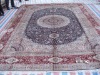 semi antique persian silk carpet