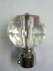 sharp crystal glass curtain rod finials,clear