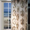 sheer organza jacquard curtain