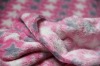 sheer polyester printed coral fleece fabric /thick fabric