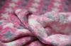 sheer polyester printed coral fleece fabric /thick fabric