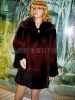 shiny color mink coat