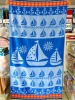 ship blue  beach towel