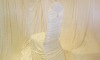 shirred around pleated spandex lycra chair cover