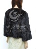 short mink fur coat