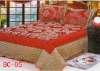 silk bed sheet 3pcs/one set