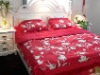 silk bedding set / printed bedding set /4pcs bedding set