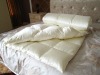 silk & cotton interweave material cover white goose down filled bedding