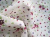 silk&cotton print fabric(  flower design)