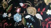 silk fabric with embroidery  (dupion)