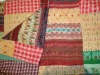 silk patola sari kantha quilts/rallis/gudris/bedcover/bedspreads/carpet