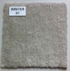 silk  polyester shaggy carpet/rug