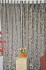 silver penoy flower velvet curtain