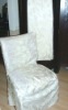 silver silky chair cover
