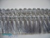 silver thread fringe lace