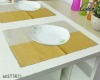 simply modern style 100% pure cotton decorative table mat placemat