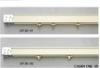 sliding hotel curtain track holder