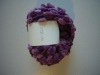 small polyester pompom yarn in apple ball style