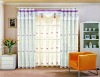 smooth embroided curtain with valance