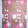 snow flower brushed fleece fabric