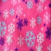 snow flower print fleece blanket for baby and adult