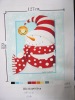 snow man printed fleece fabric