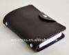 soft black leather notebook