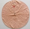 soft round kitchen towel with hook with embroidery