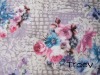 soft spandex printed with flower