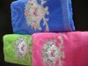 soft terry cotton embroidery towel stock