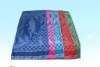 soft yarn dyed jacquard bath towel