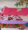 solid and print coral fleece blanket(polyester blanket,flower blanket)