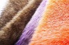 solid artificial fur fabric