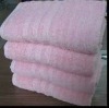 solid bath towel with border